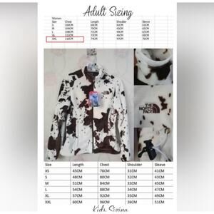 The North Face Cow Print Jackets Adults